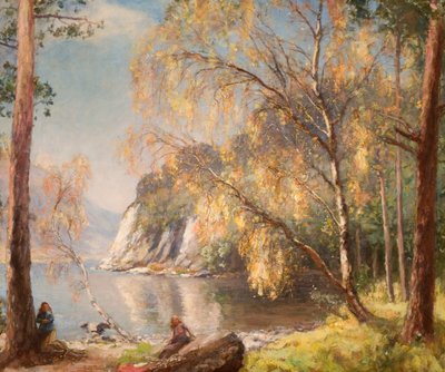 Ullswater, Silver and Gold, 1917 by David Murray